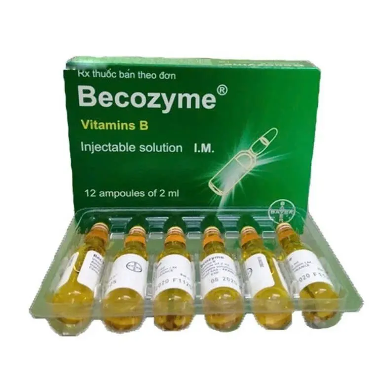 Becozym Bayer (H/12o/2ml) - Bổ sung nhanh vitamin B khi cần thiết (tiêm bắp)